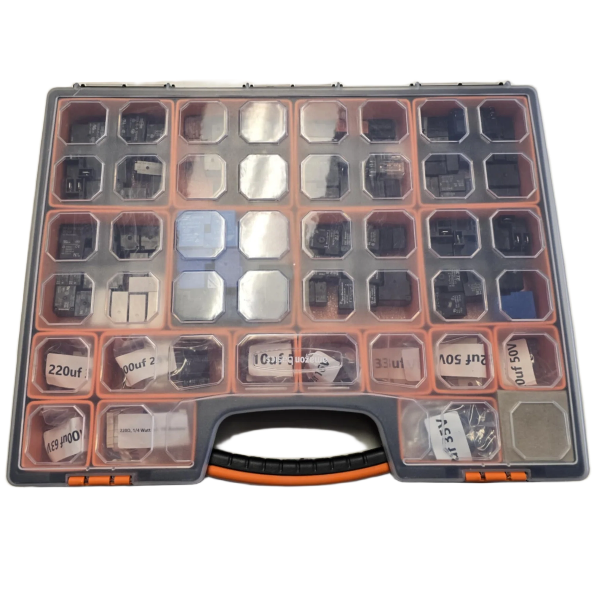 198pc Relay, Capacitor & Sensor Kit with Organizer Case - Image 3