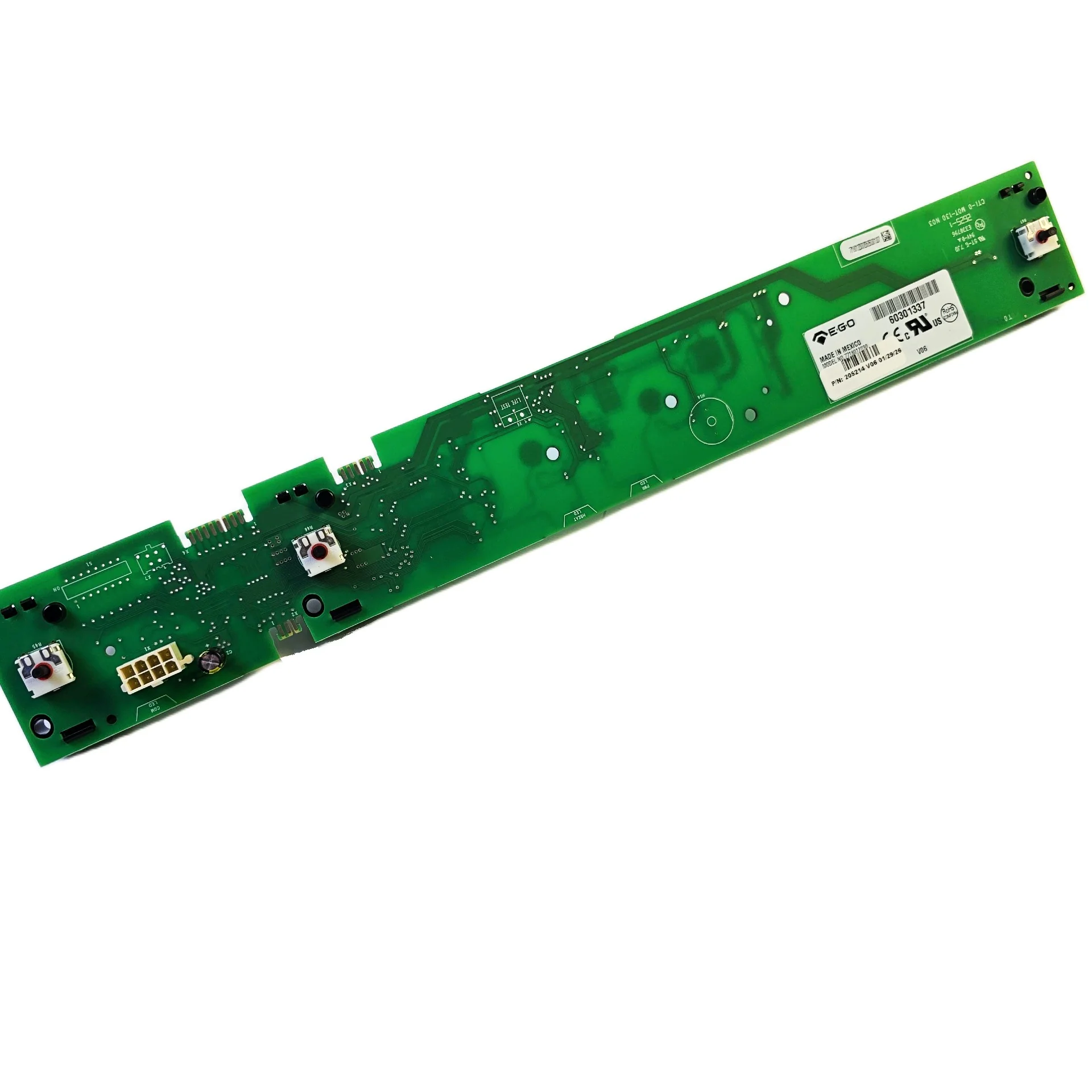 205214P - Speed Queen Control Full Panel Assy Hybtran TLW 6POS (OEM)