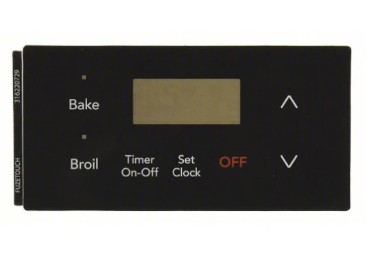 316220729 7 Button Range Board Overlay for Frigidaire