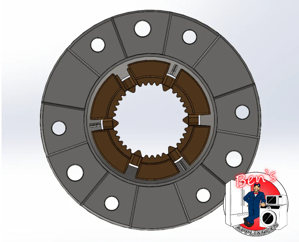 W10324651-BA Whirlpool All-Metal Hub V2 (.75mm Shim included) - Image 3