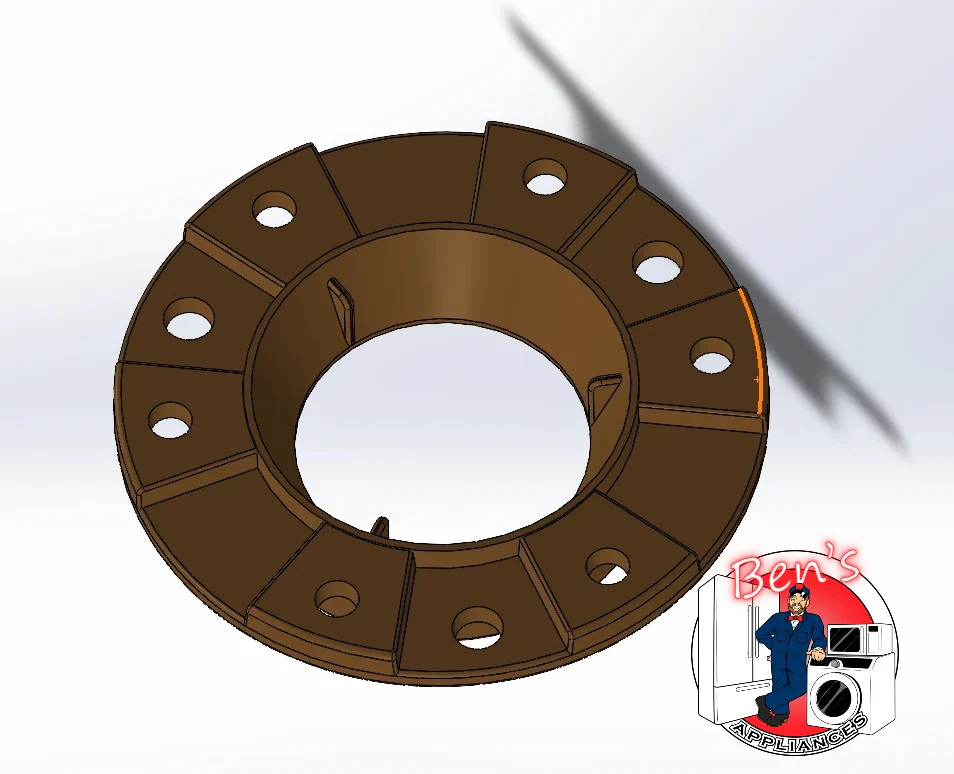 W10324651-BA Whirlpool All-Metal Hub V2 (.75mm Shim included) - Image 4