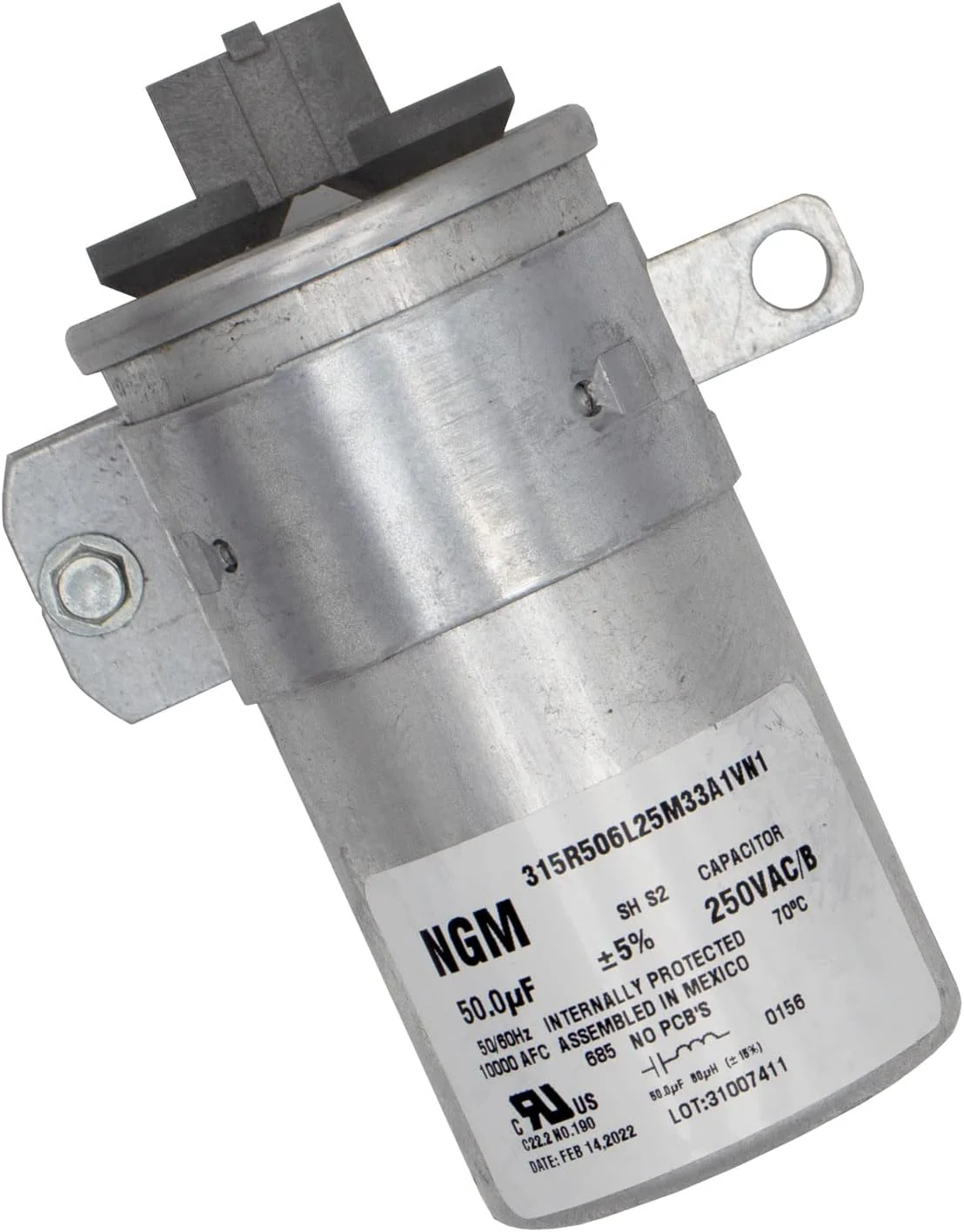 W10804664 50uf Whirlpool Washer Capacitor